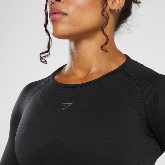 GYMSHARK Flex Long Sleeve Crop Top - Picture 4 of 5